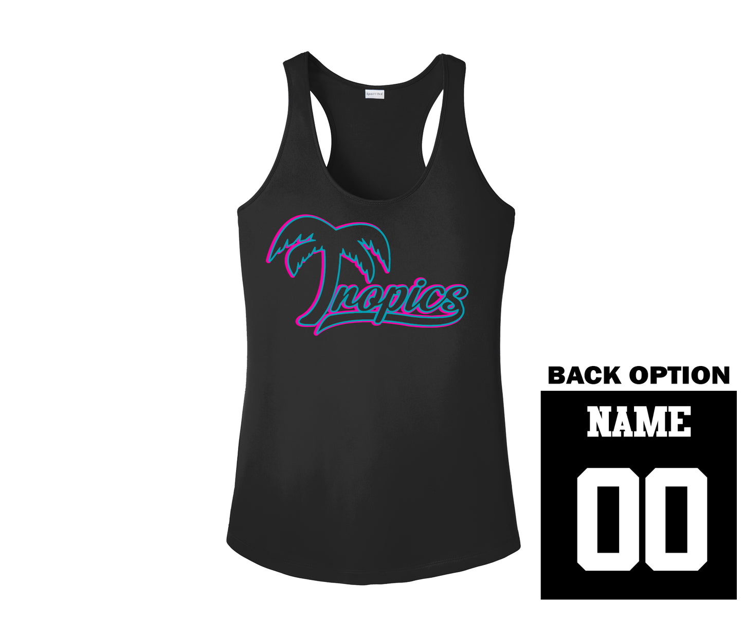 Women's Tropics Drifit Racerback Tank