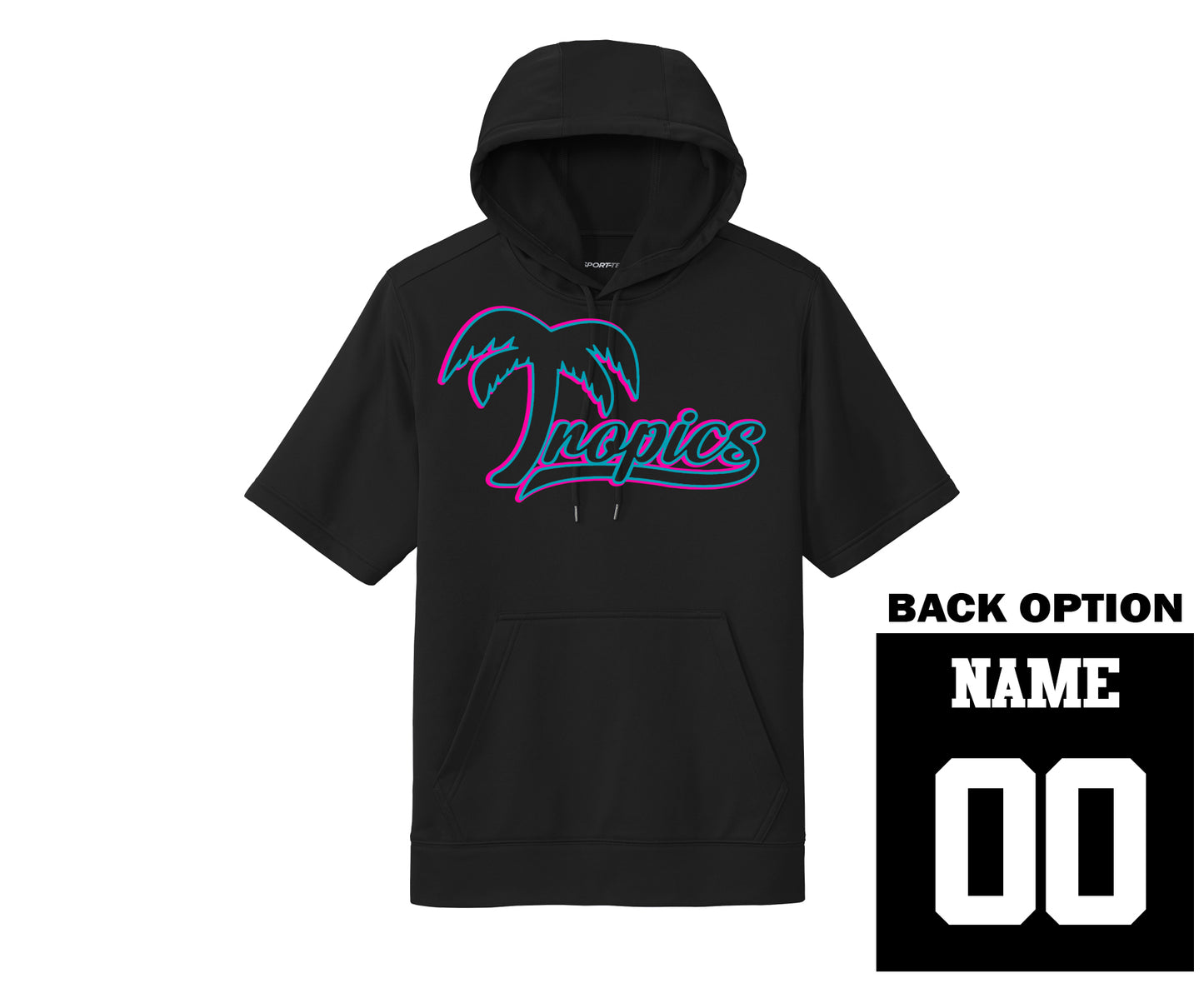 Youth & Adult Tropics Drifit Hooded Performance Fleece