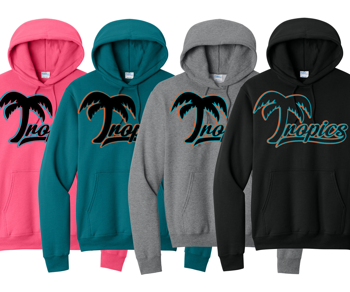 Unisex Tropics Hooded Fleece