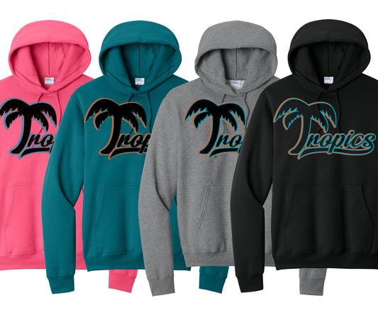Unisex Tropics Hooded Fleece