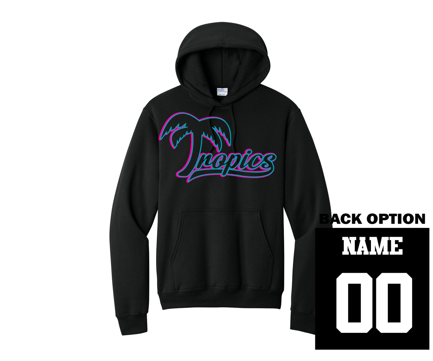 Unisex Tropics Hooded Fleece